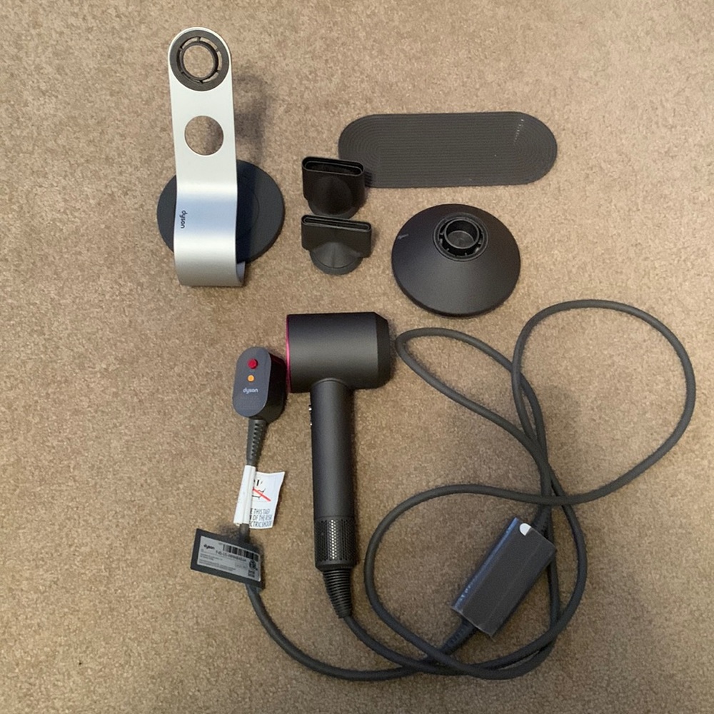 Dyson Hair Dryer Set - Silver and Black